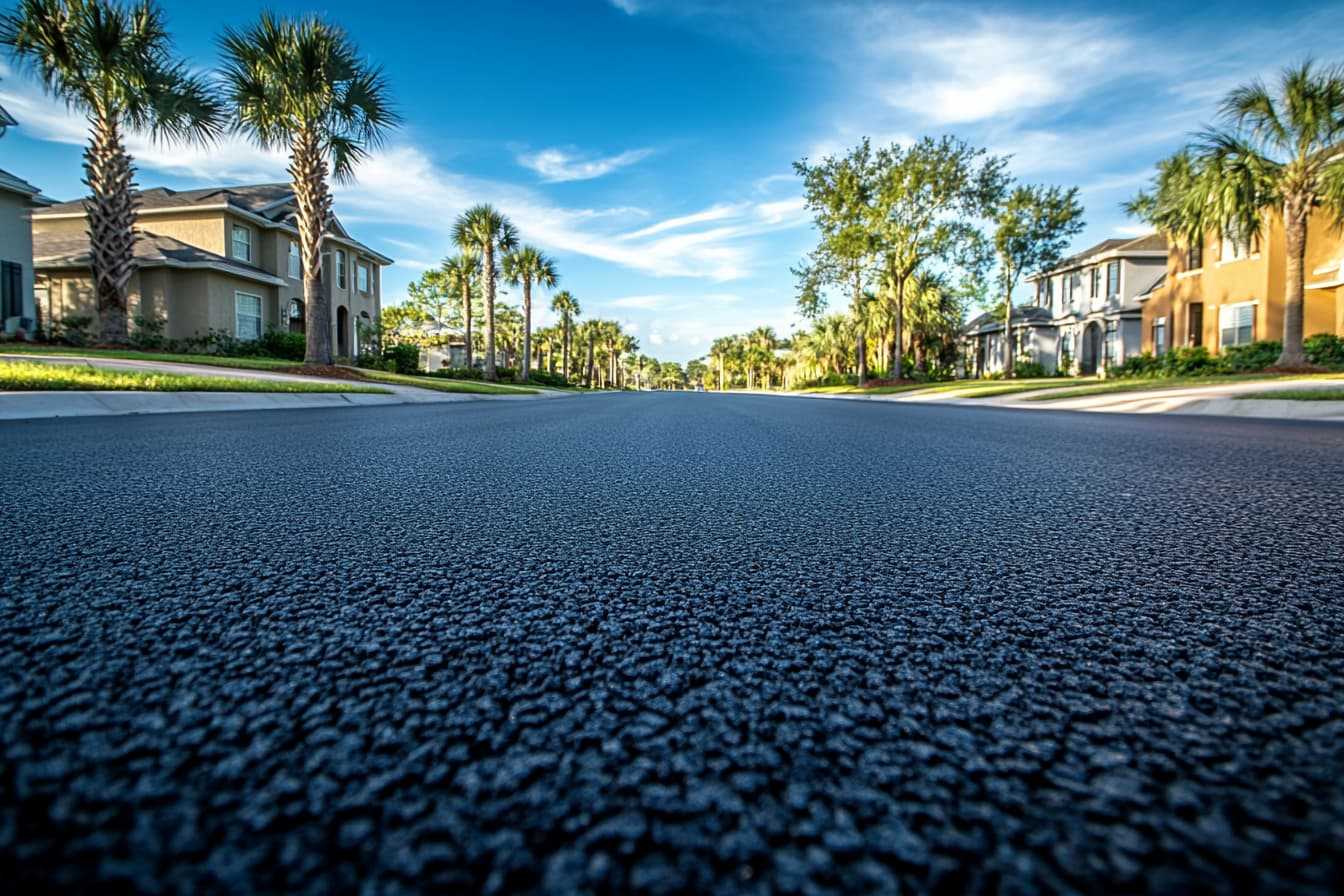 Roller going over asphalt
