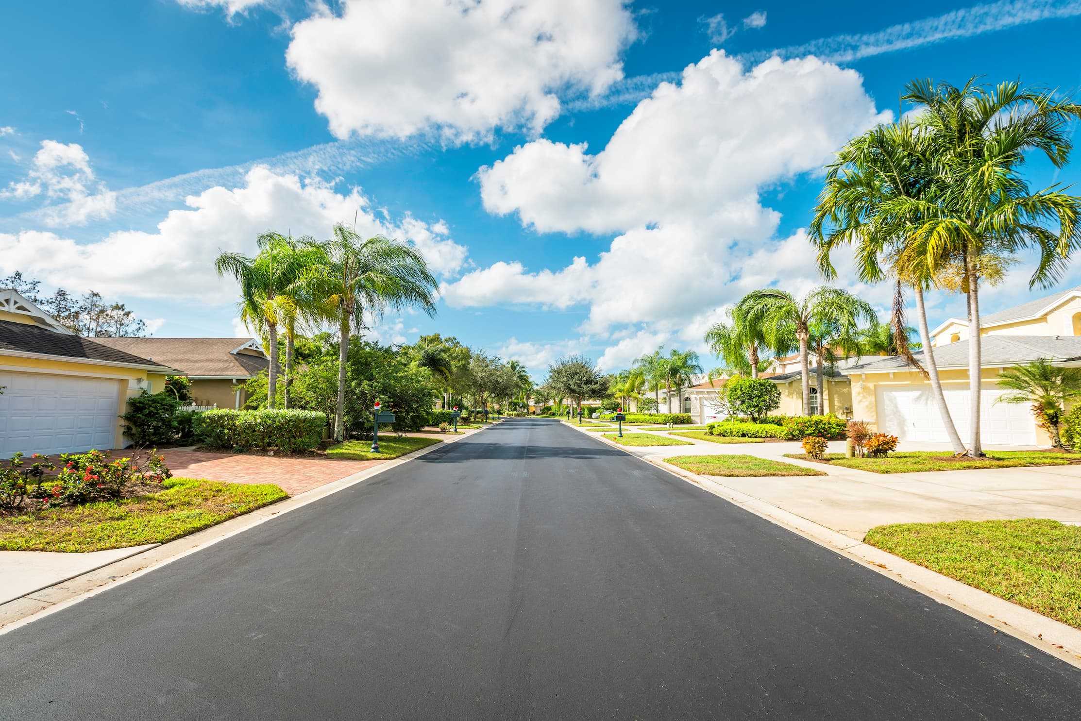 New asphalt walkway